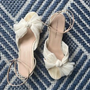 Loeffler Randall Dahlia Pearl Pleated Bow Heel